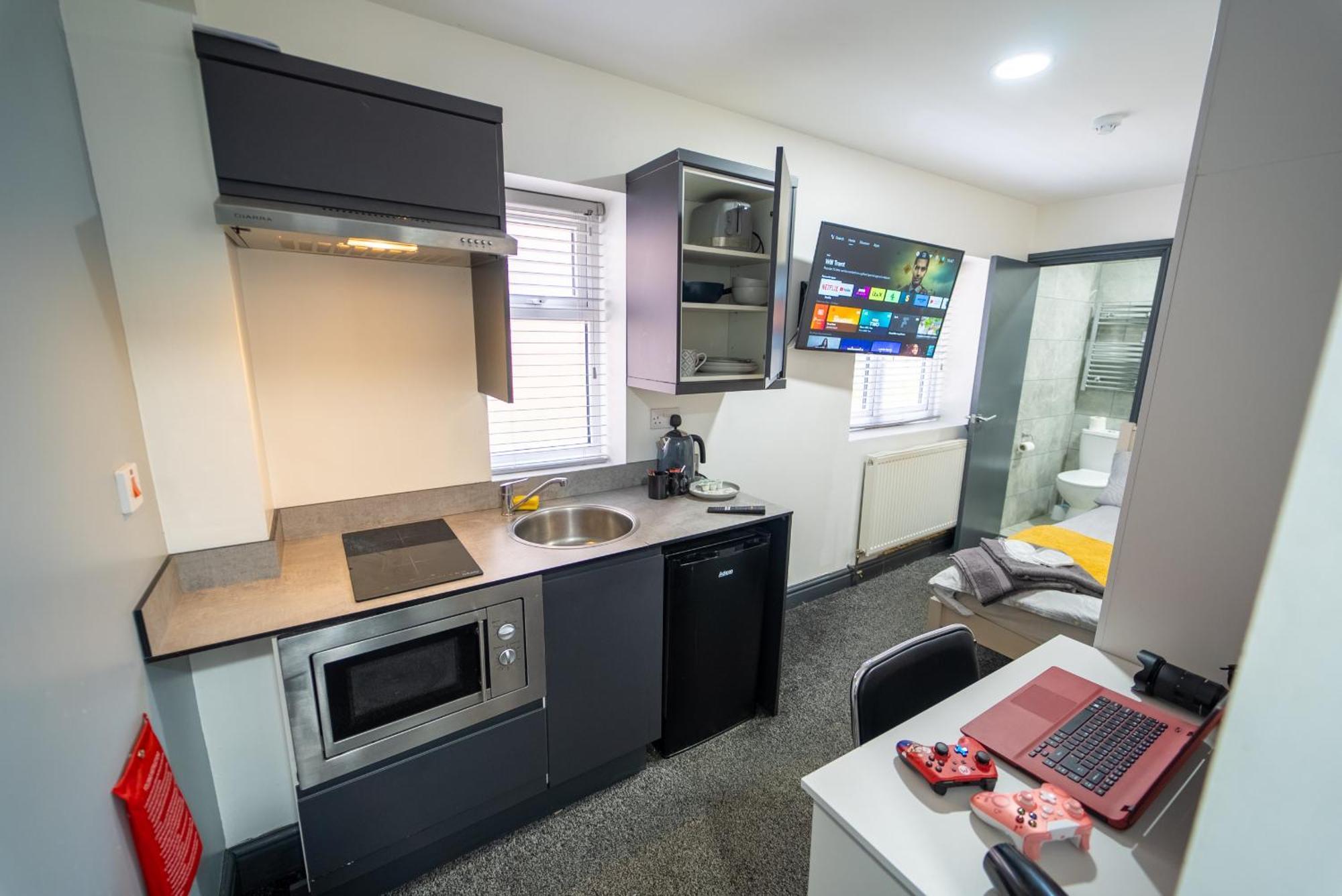 Free Parking Cosy Studios Close To City And Qe And Uob! 버밍엄 객실 사진