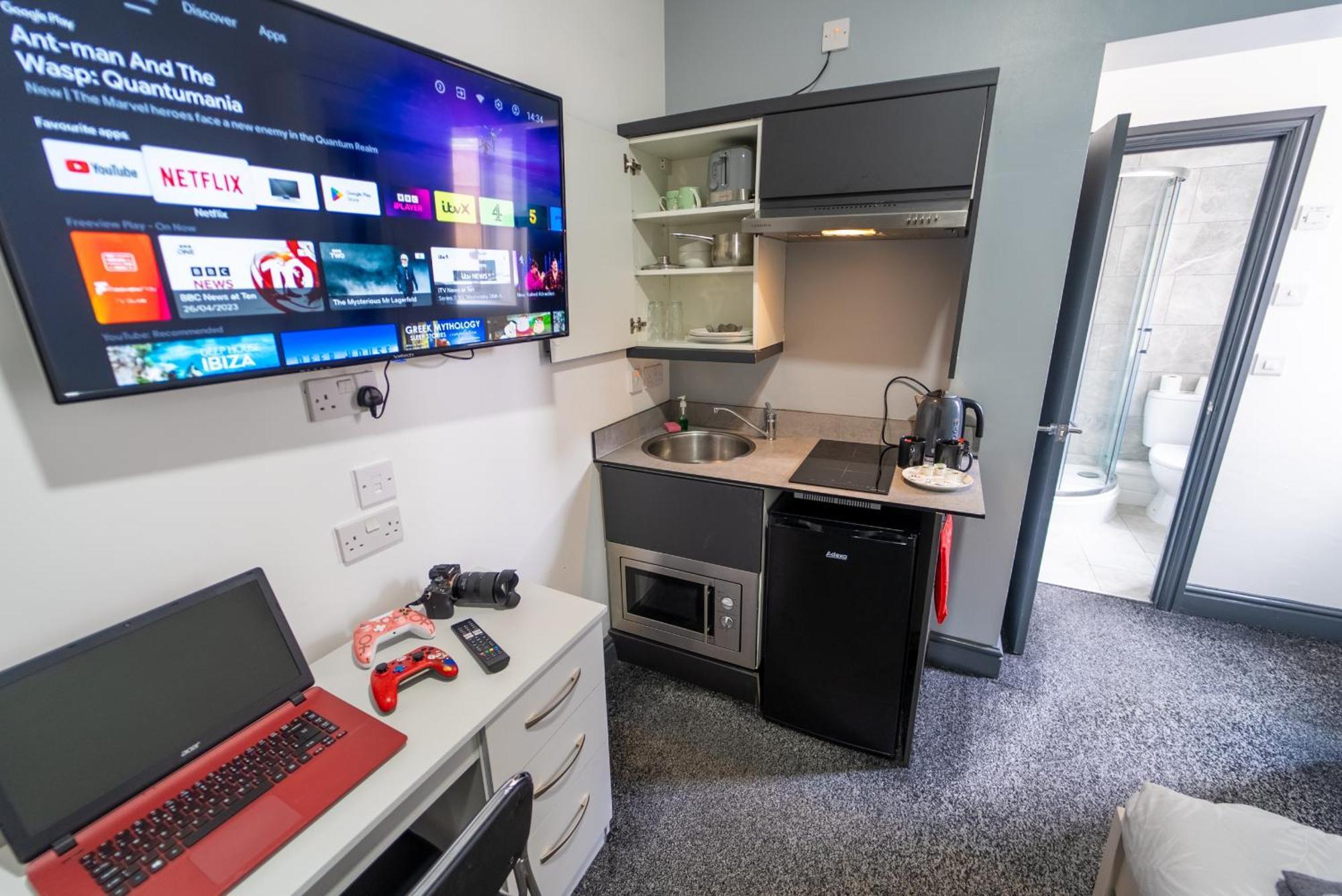 Free Parking Cosy Studios Close To City And Qe And Uob! 버밍엄 객실 사진