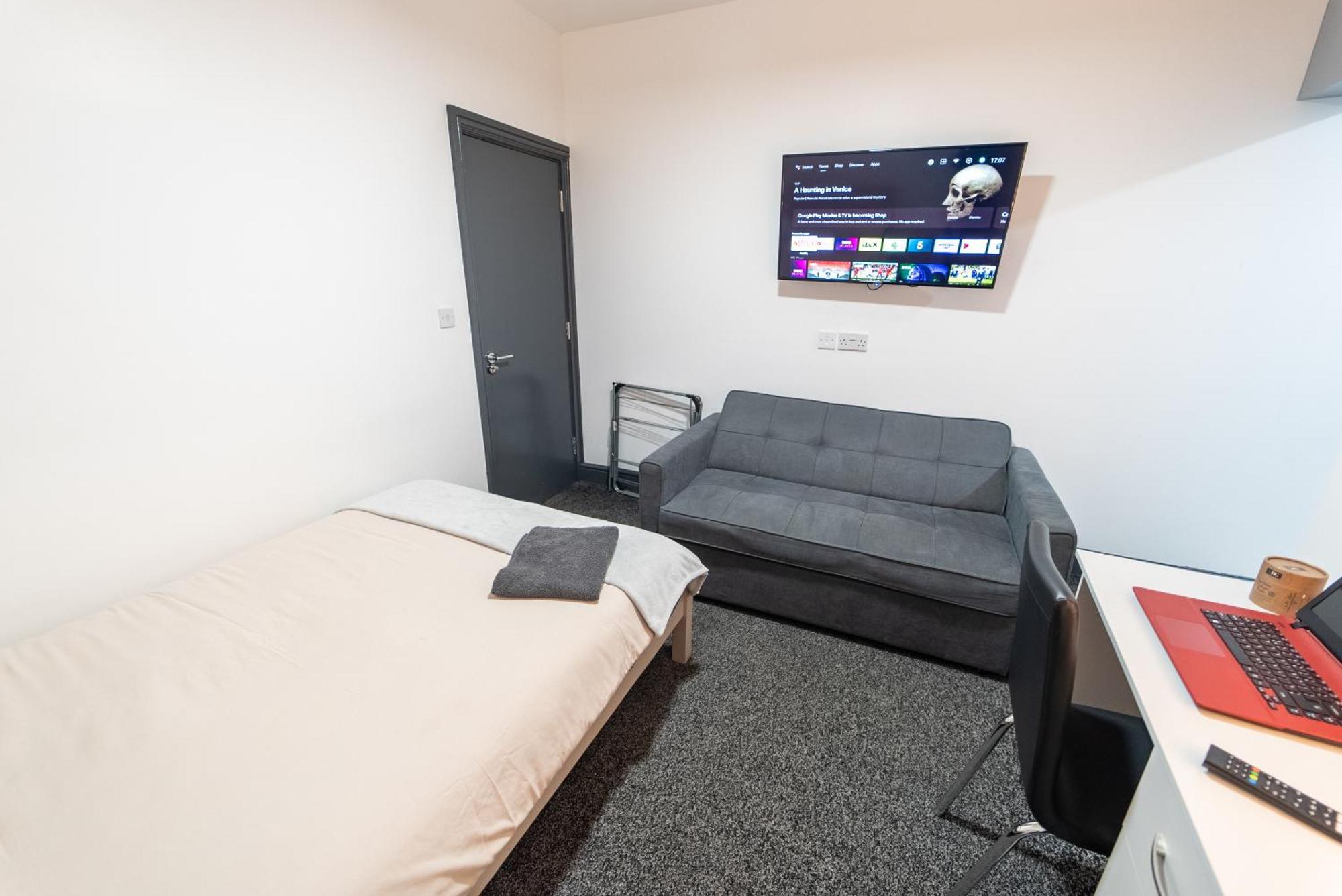 Free Parking Cosy Studios Close To City And Qe And Uob! 버밍엄 객실 사진